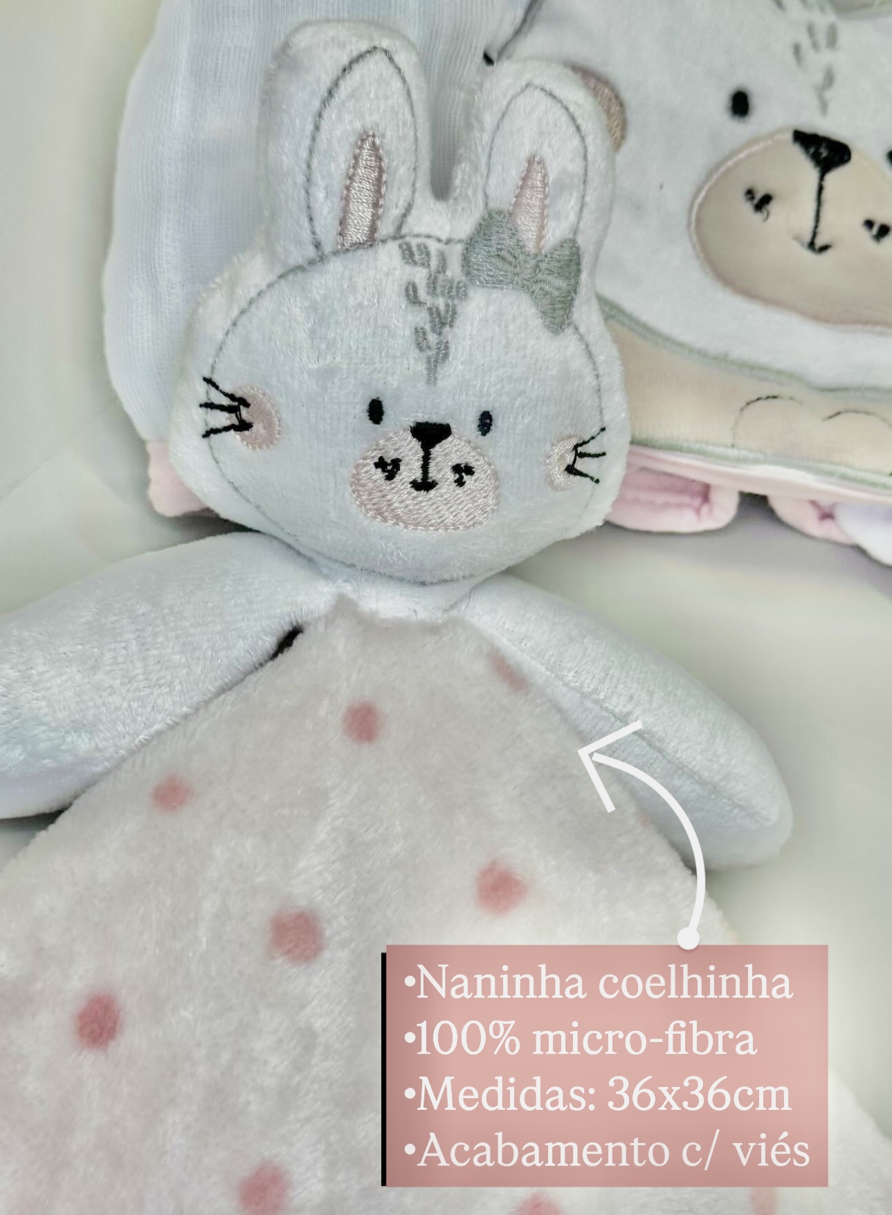 kit enxoval coelhinha 5 peças - Imagem 10