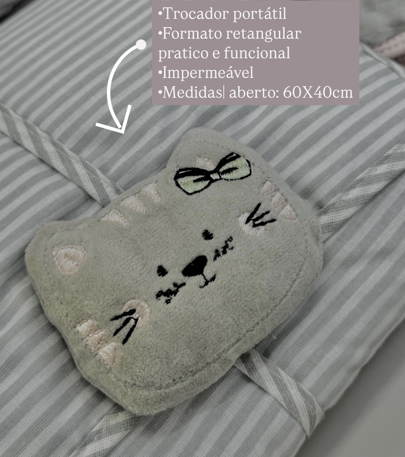 kit enxoval gatinha 5 peças - Imagem 9