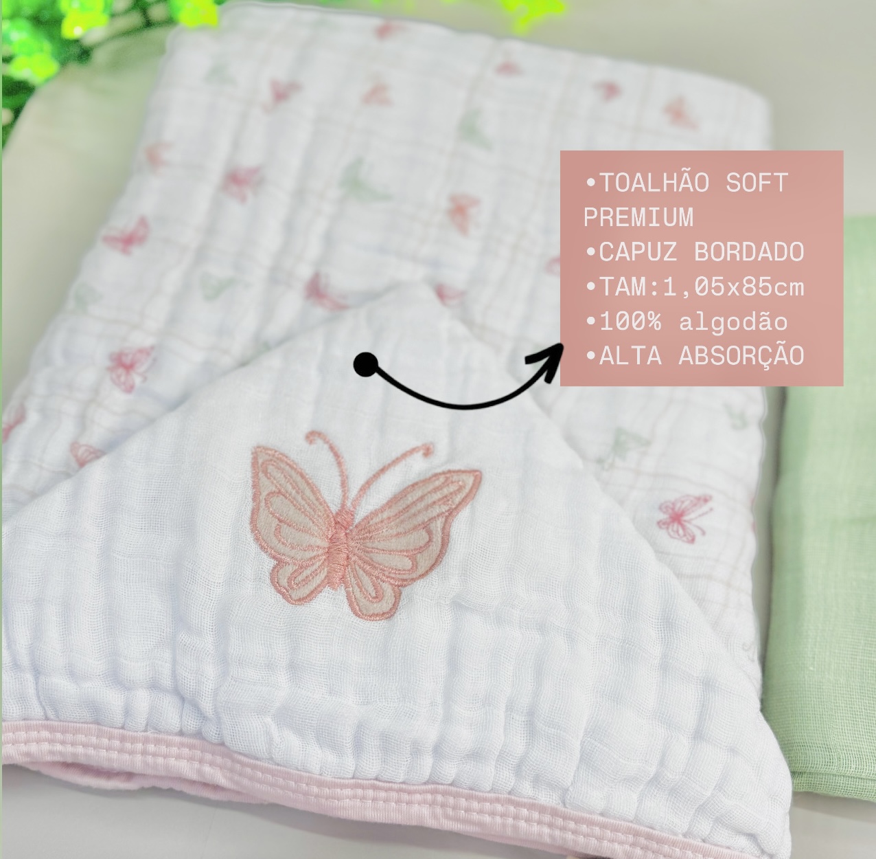 kit enxoval borboleta 7 peças - Imagem 4