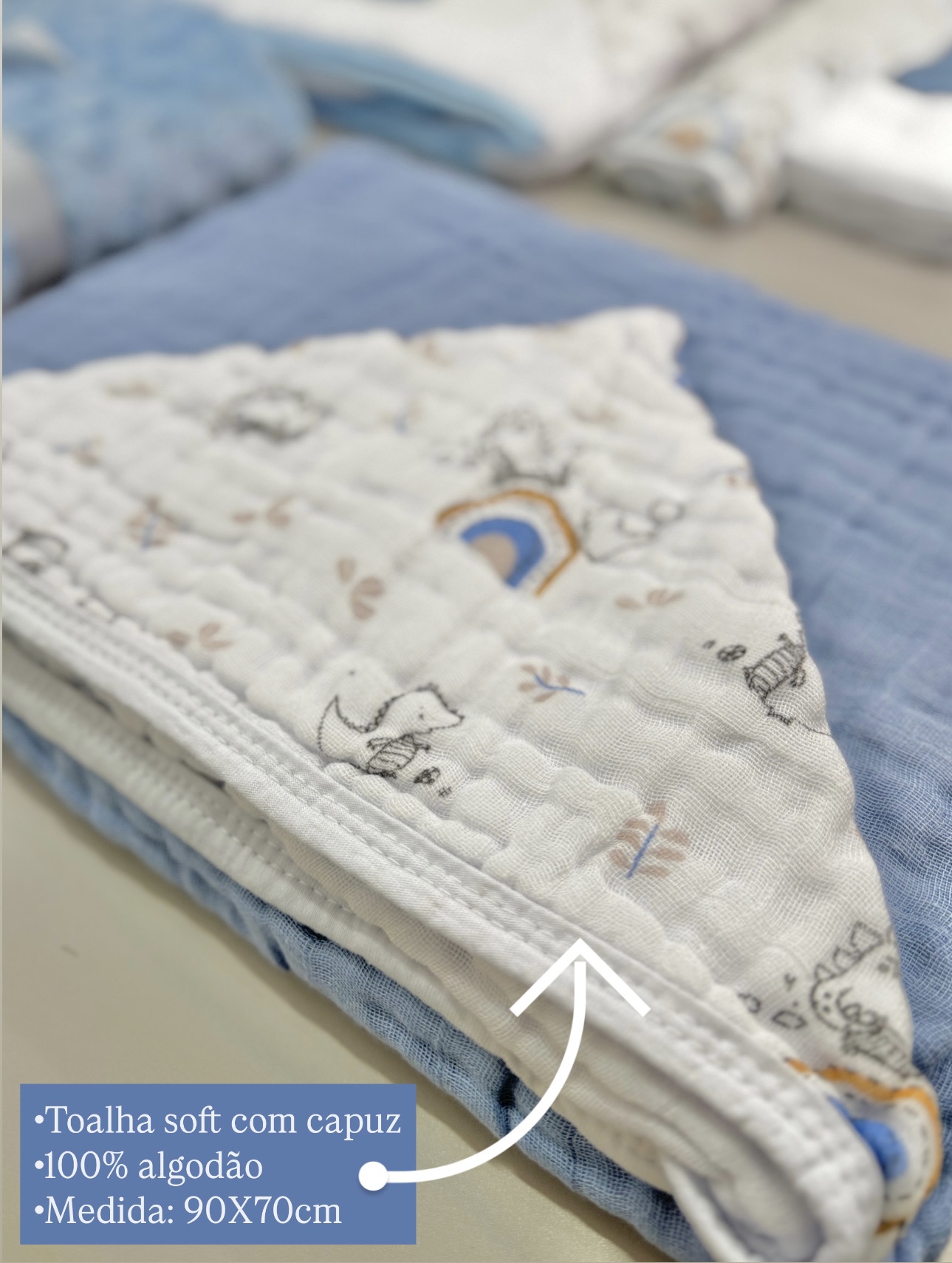 Kit enxoval premium 6 peças - Tema Dino - Imagem 6