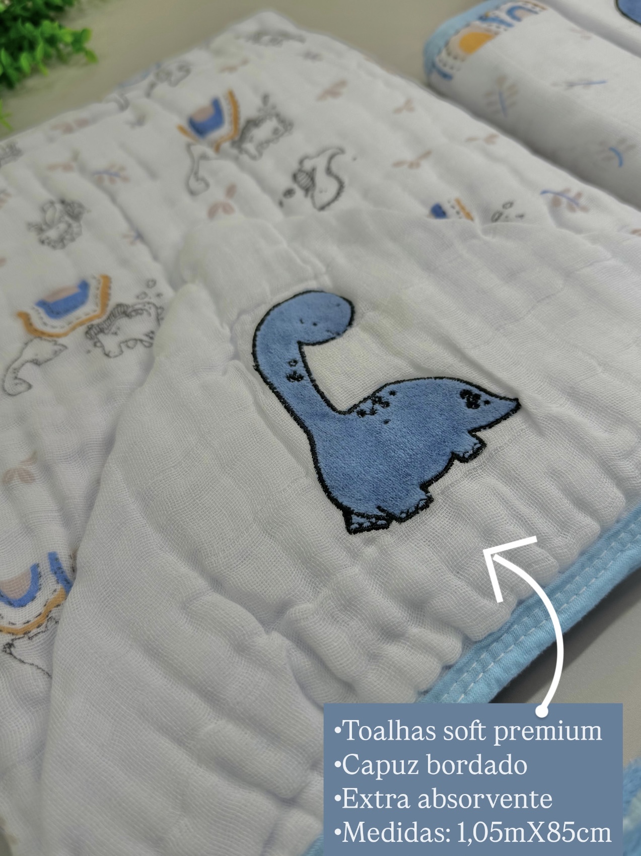 Kit enxoval premium 6 peças - Tema Dino - Imagem 4
