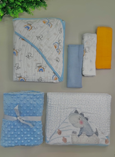 Kit enxoval Dino Baby - 6 peças