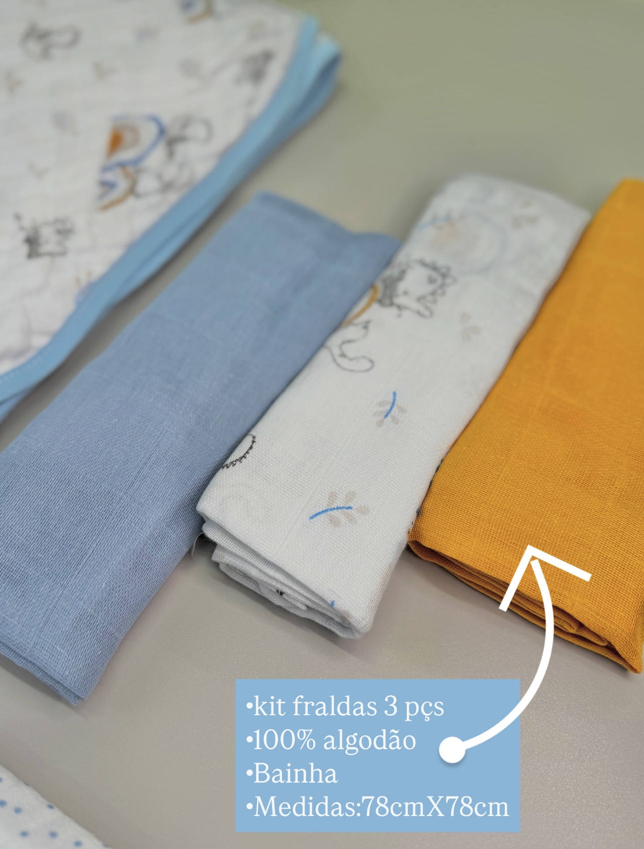 Kit enxoval Dino Baby - 6 peças - Imagem 3