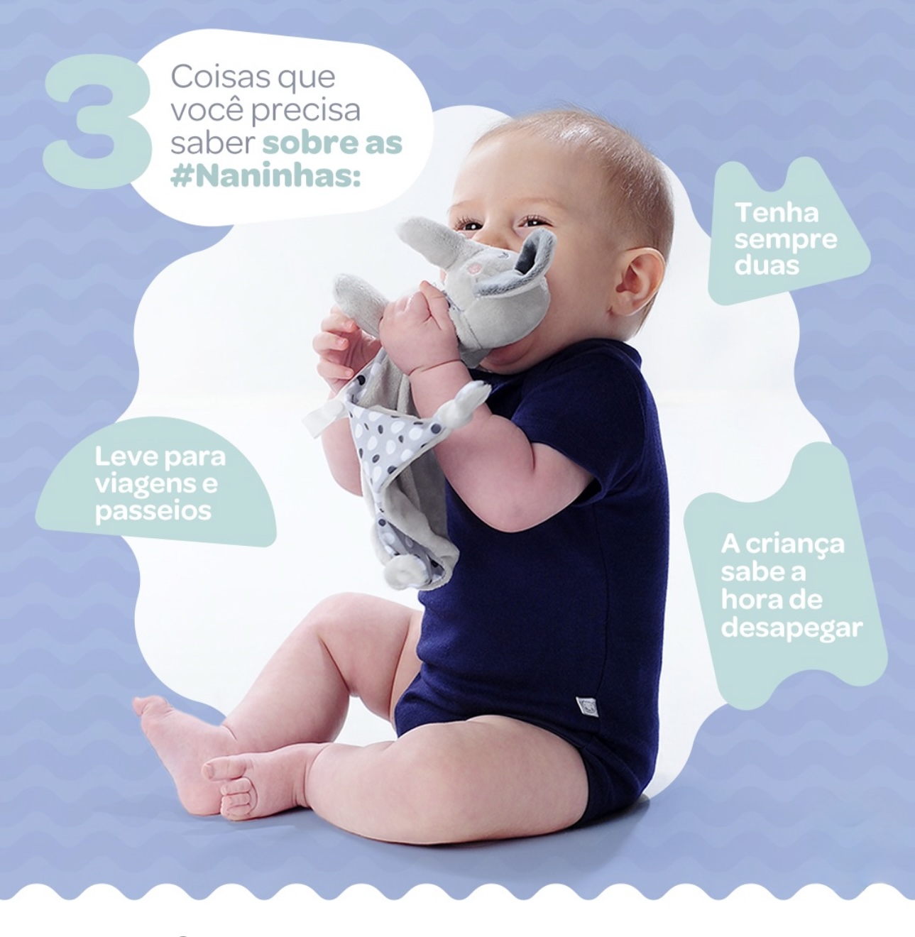 Naninha Bichinhos com Prendedor de Chupeta – Pimpolho