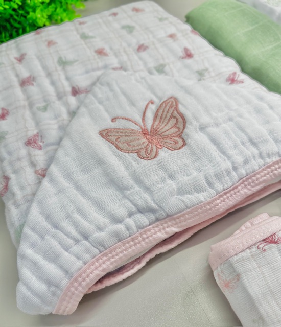 kit enxoval borboleta 7 peças - Imagem 5