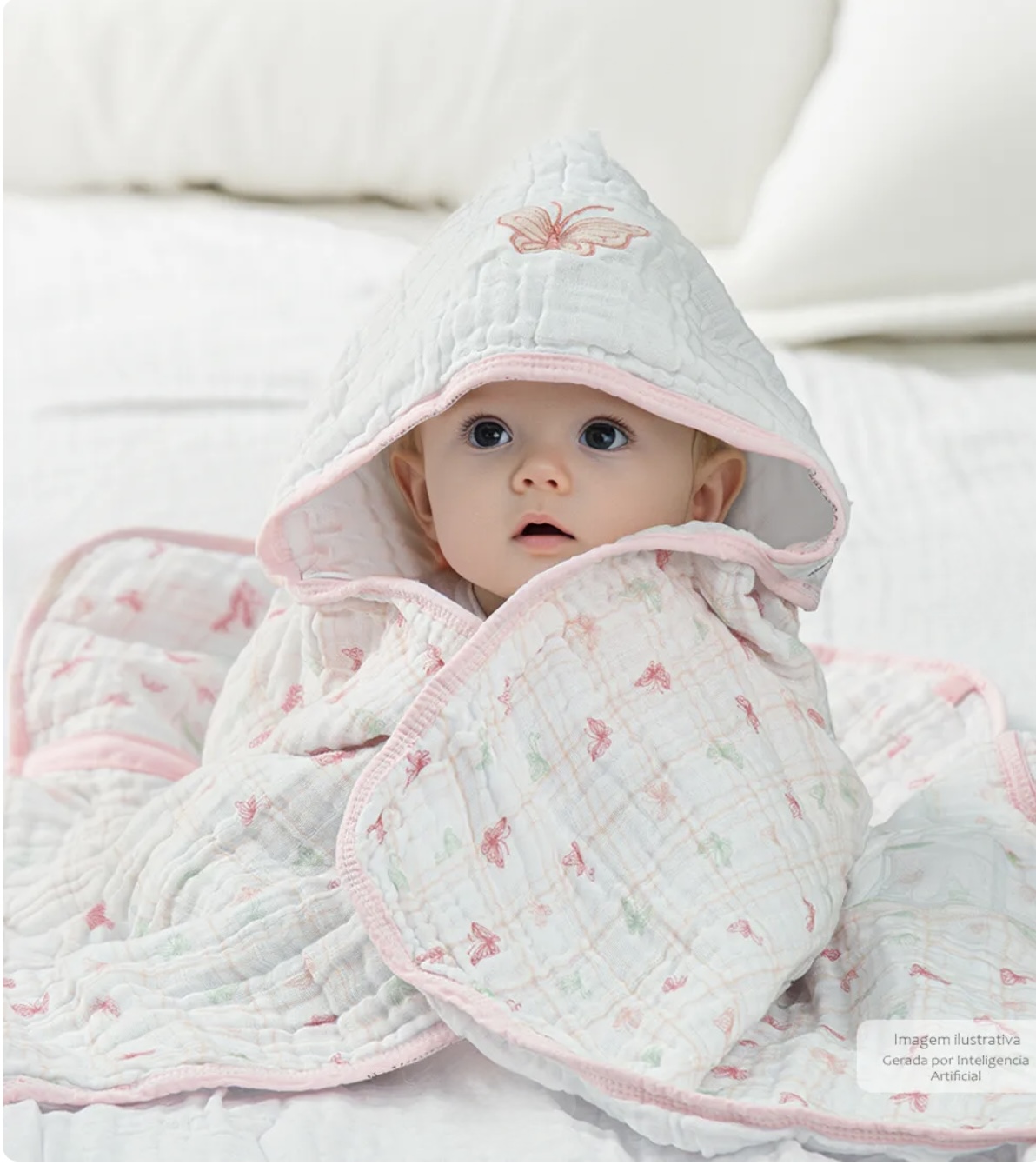 kit enxoval borboleta 7 peças - Imagem 2