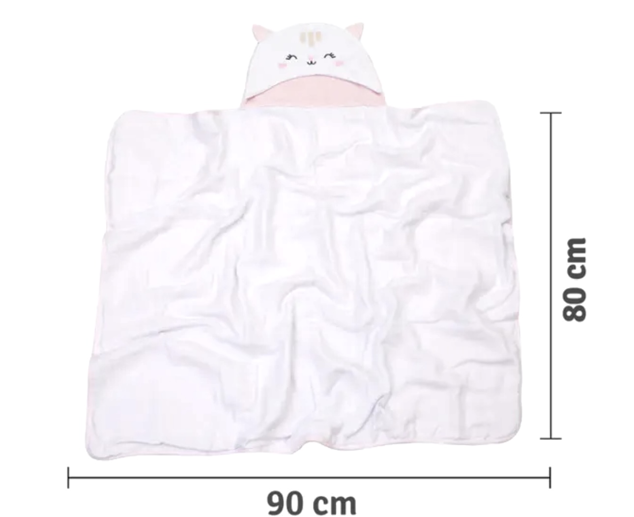 kit 2 peças cobertor+toalha l capuz de bichinhos - Imagem 13