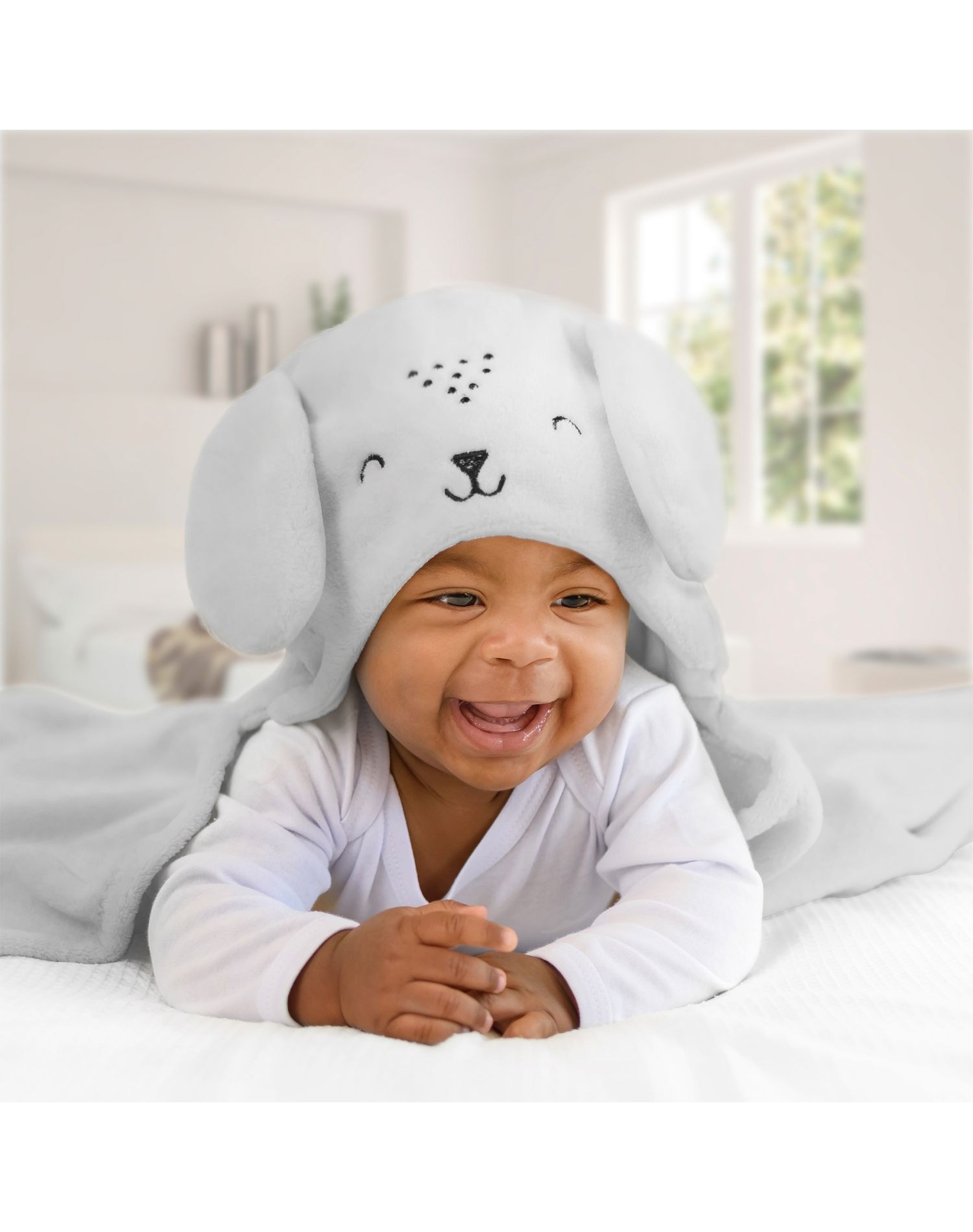 kit 2 peças cobertor+toalha l capuz de bichinhos - Imagem 12