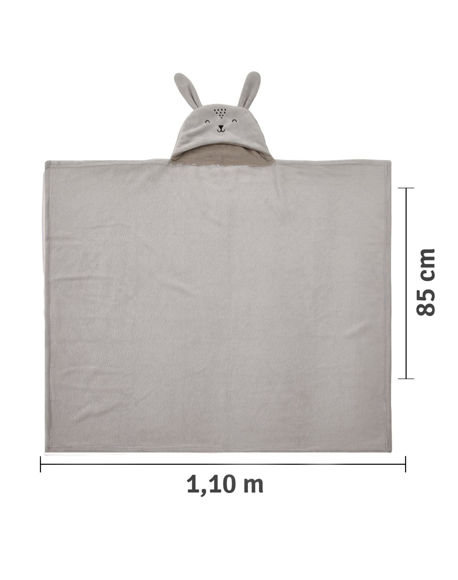 kit 2 peças cobertor+toalha l capuz de bichinhos - Imagem 15