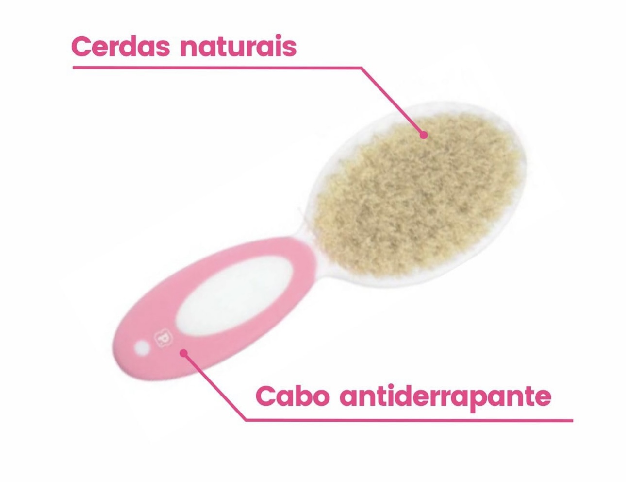 kit higiene 5 pçs+necessarie pimpolho cerdas naturais - Imagem 8