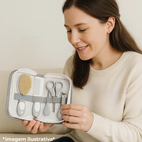 kit higiene 5 pçs+necessarie pimpolho cerdas naturais - Imagem 6