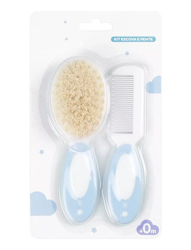 kit escova e pente cerdas naturais pimpolho - Imagem 3