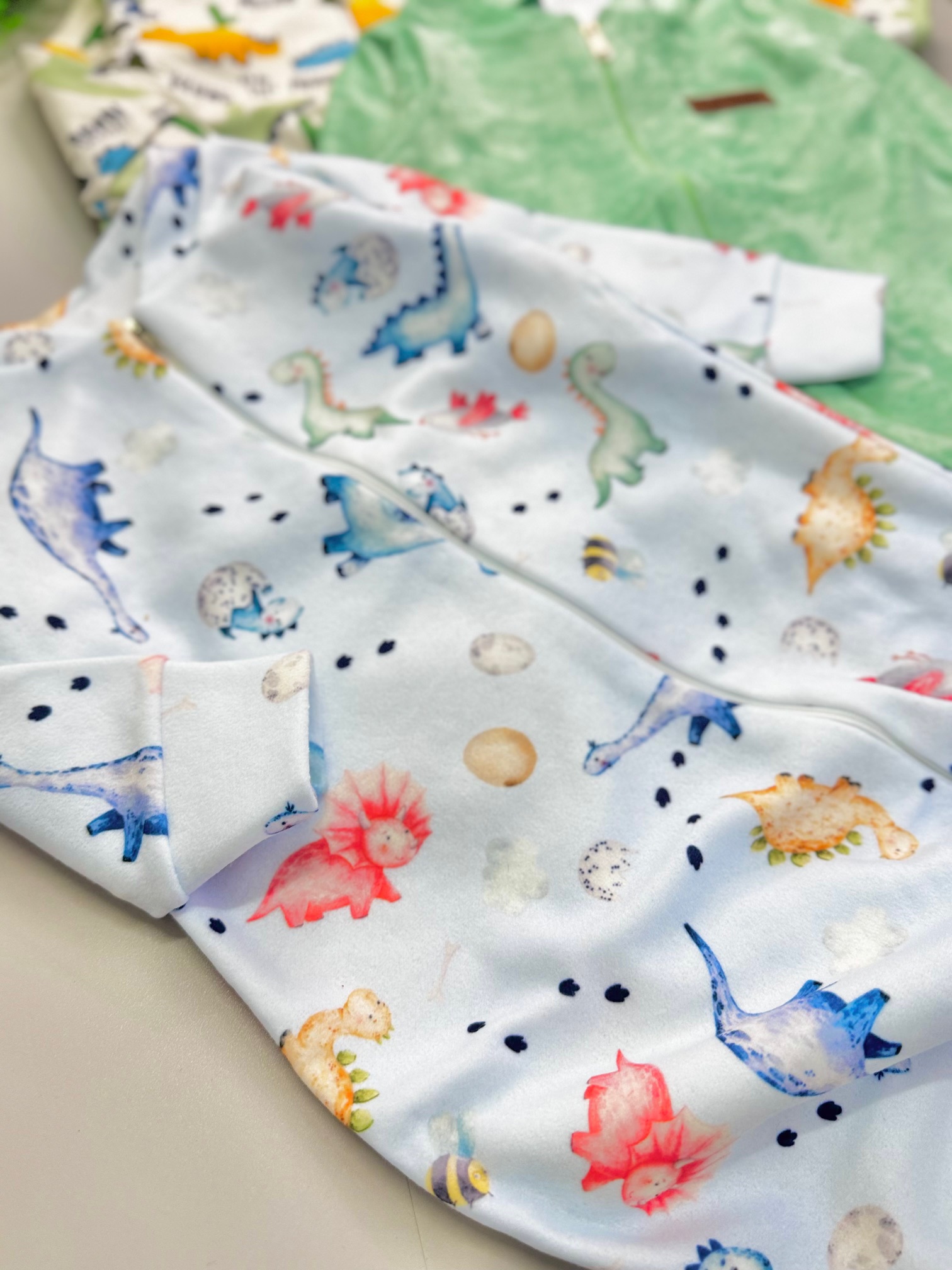 Kit 3 macacão de zíper Dino| TAM P - Imagem 7