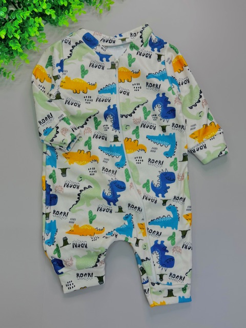 Kit 3 macacão de zíper Dino| TAM P - Imagem 3