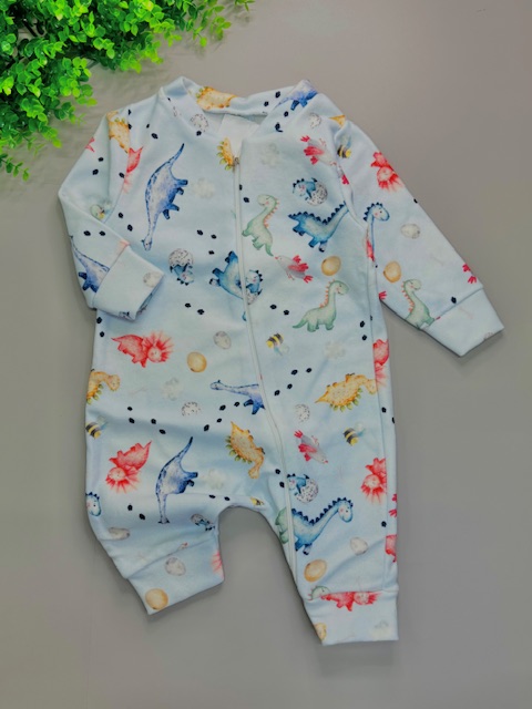 Kit 3 macacão de zíper Dino| TAM P - Imagem 2