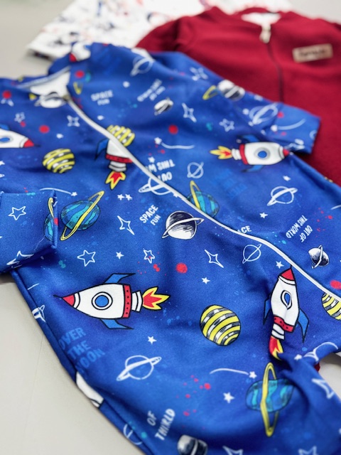 Kit 3 macacão de zíper Astronauta| TAM P - Imagem 2