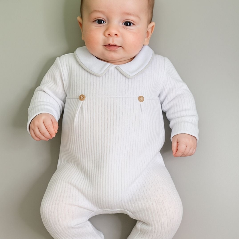 Macacão Tilly Baby Clássico Branco