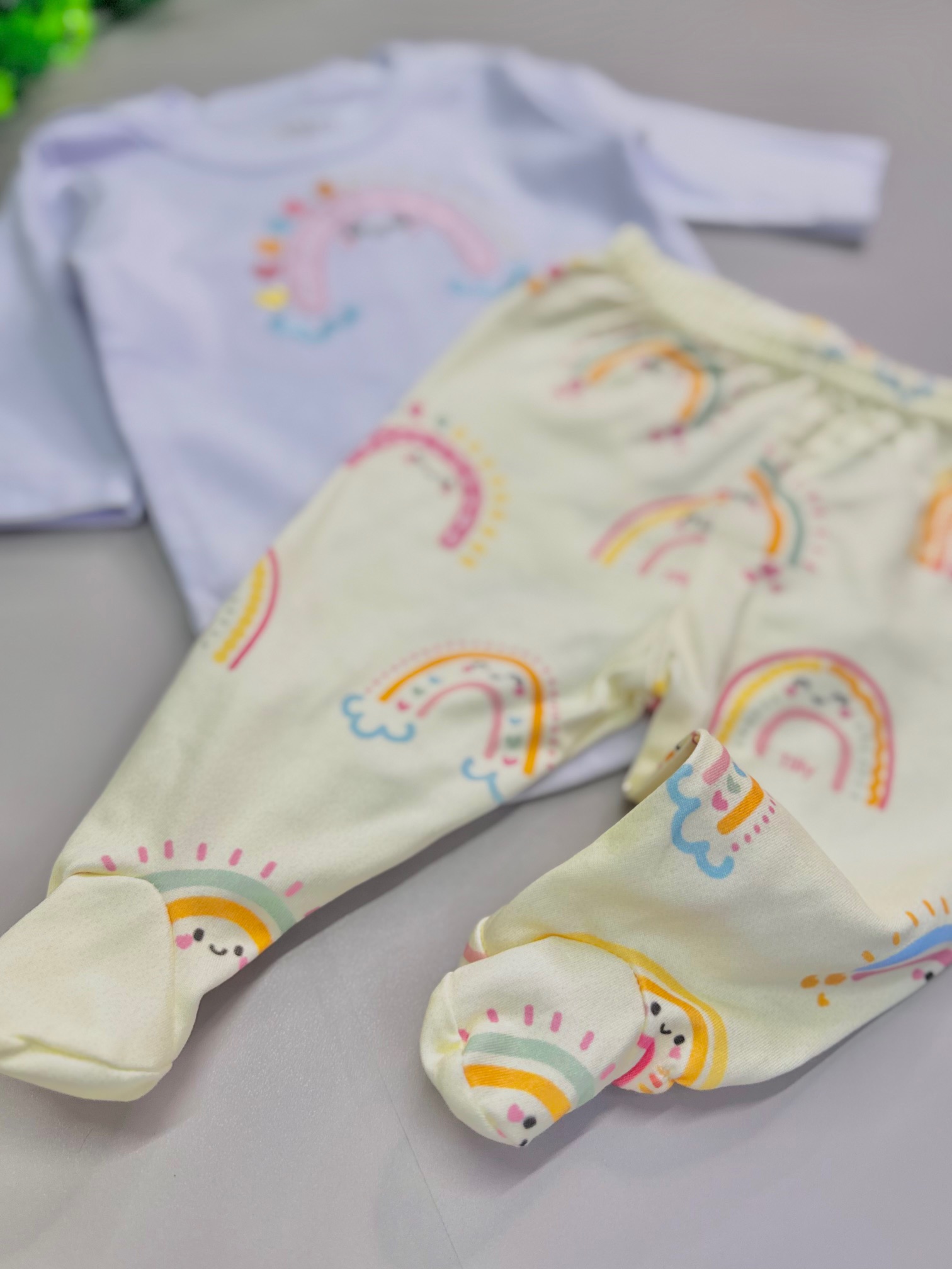 Conjunto Body + Calça Tilly Baby Arco Iris| TAM: RN - Imagem 5