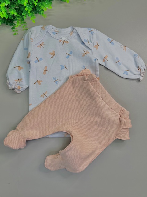 Conjunto Body + Calça Tilly Baby Bege| TAM: RN - Imagem 4
