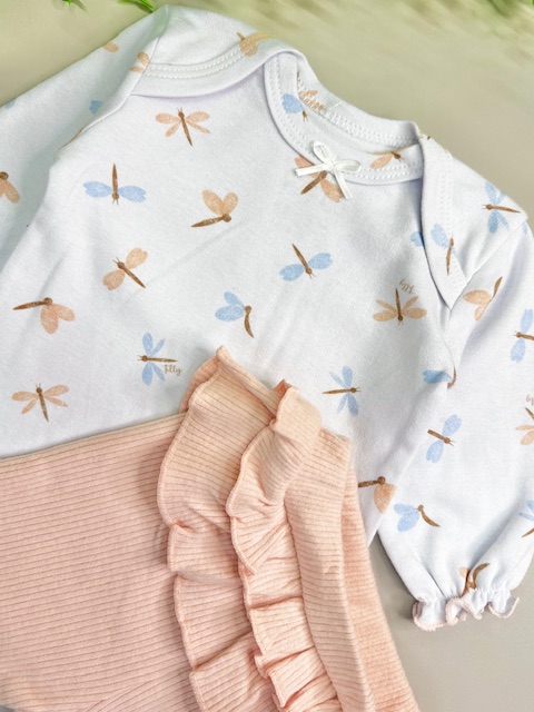 Conjunto Body + Calça Tilly Baby Bege| TAM: RN - Imagem 2