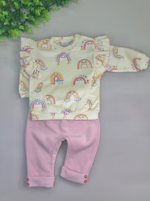 Conjunto Tilly Baby Blusa e Calça Arco-Íris-TAM: M - Imagem 5