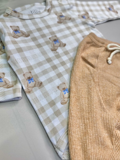 Conjunto Body + Calça Ursinho Tilly Baby| TAM: RN - Imagem 3