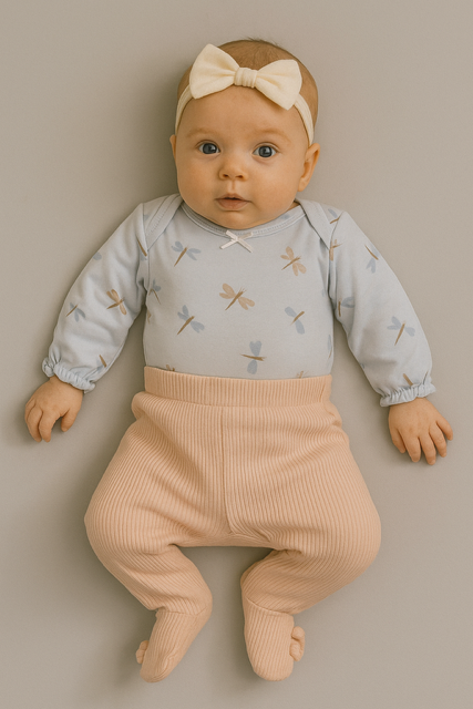 Conjunto Body + Calça Tilly Baby Bege| TAM: RN