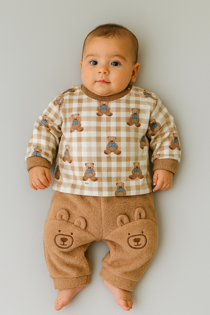 Conjunto Tilly Baby Blusa e Calça Ursinho-TAM:M