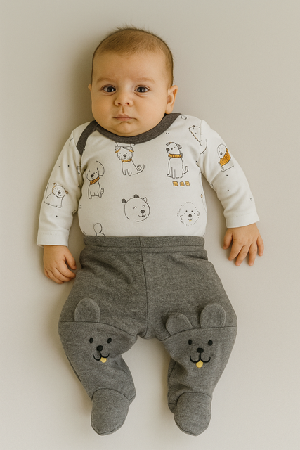 Conjunto Body + Calça Cachorrinho Tilly| TAM: RN