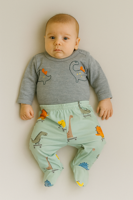 🦖 Conjunto Body + Calça Dinossauro Tilly| TAM: RN