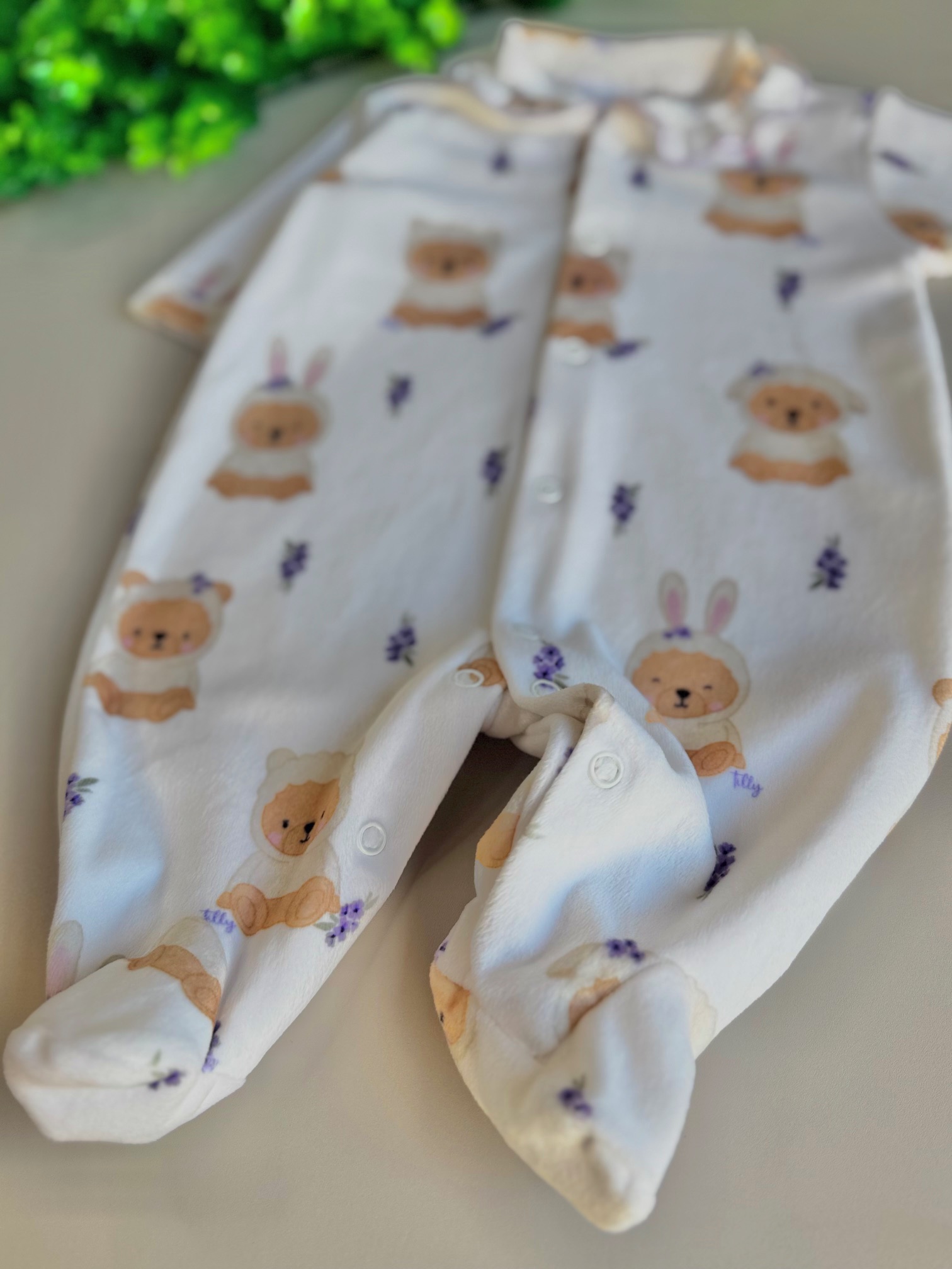 Macacão Tilly Baby - Ursinhos com Orelhinhas| TAM:RN - Imagem 4