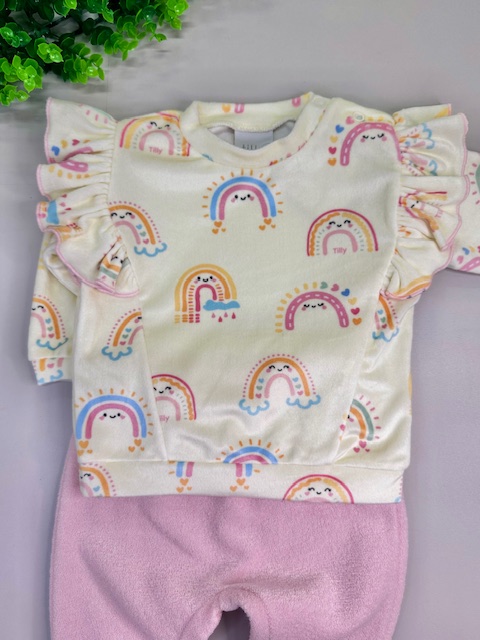 Conjunto Tilly Baby Blusa e Calça Arco-Íris-TAM: M - Imagem 2