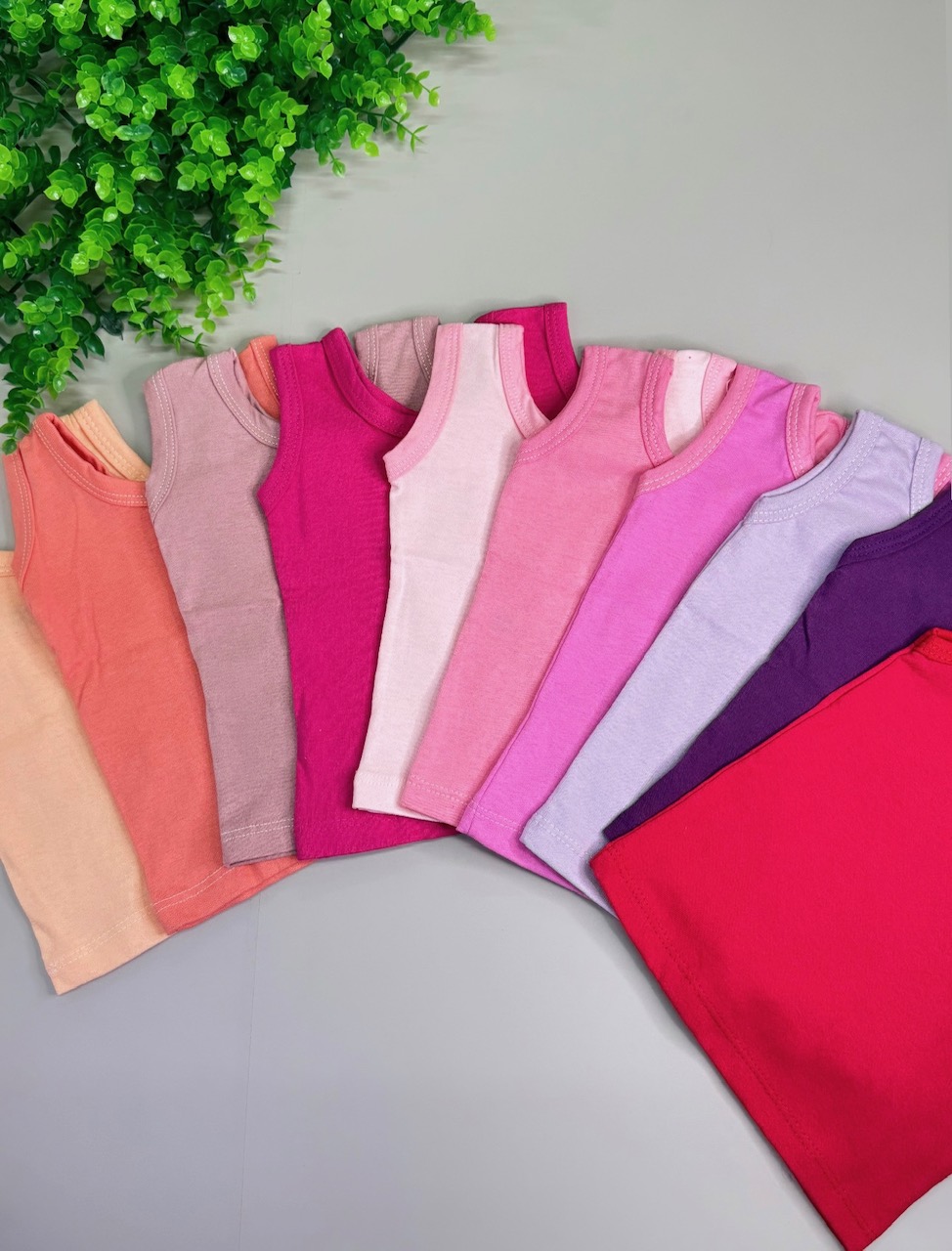 10 Regatas femininas-kit 10 peças - Cores Sortidas