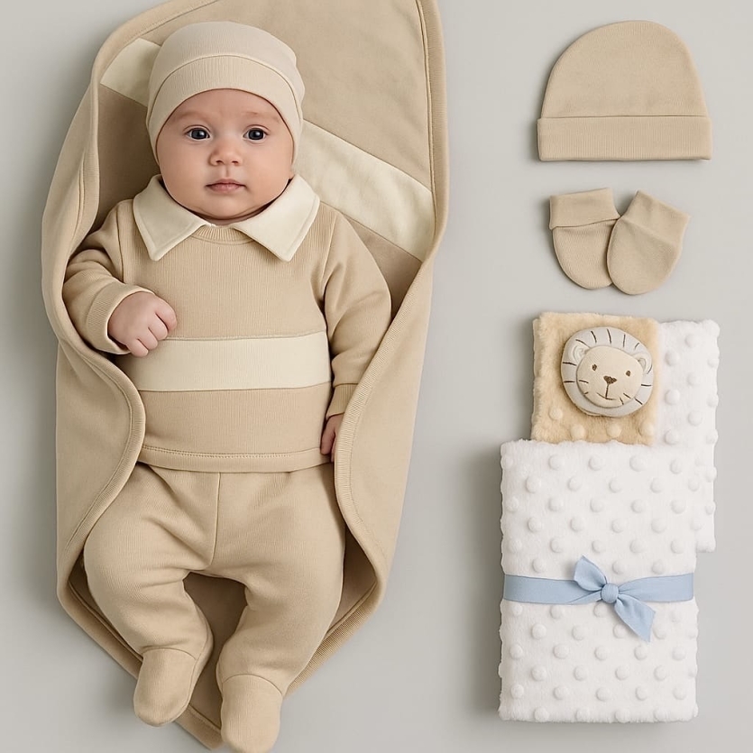 Saída de Maternidade Completa 7 peças– Conforto, estilo e economia em um só kit