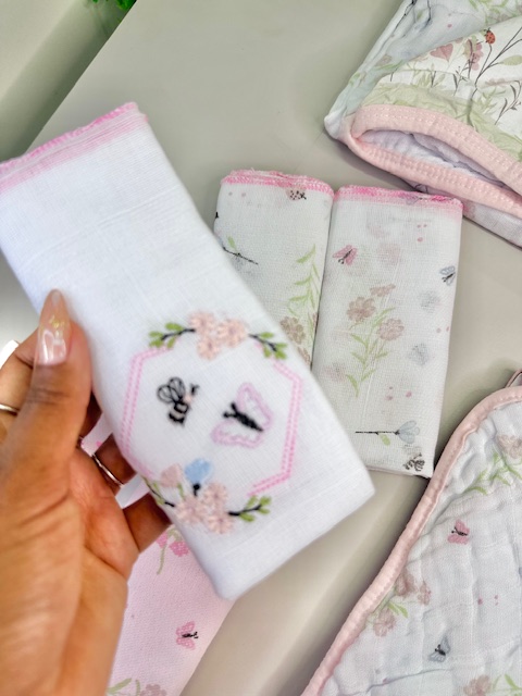 Kit Enxoval Bebê 7 Peças – Tema Borboleta – - Imagem 4