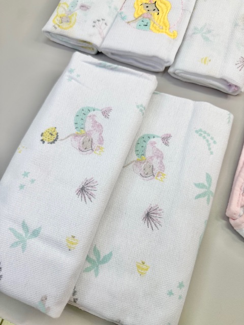 Kit Enxoval Bebê 6 Peças – Tema sereia – - Imagem 4