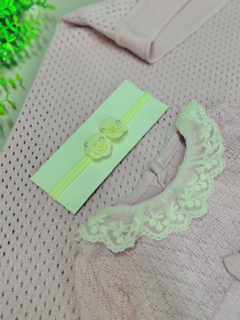 saida maternidade trico luxo-4 peças - Imagem 8