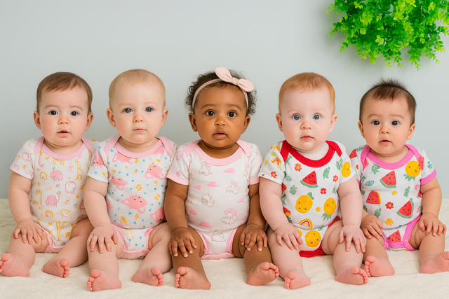 5 bodys canelados feminino manga curta-kit 5 unidades-100%algodao - Imagem 4