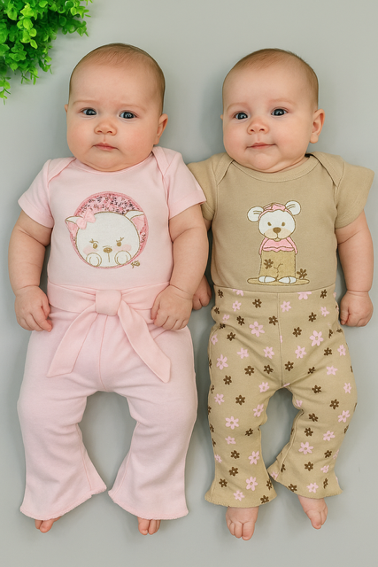 Kit 4 Peças 2 conjuntos – Conforto, Estilo e Qualidade