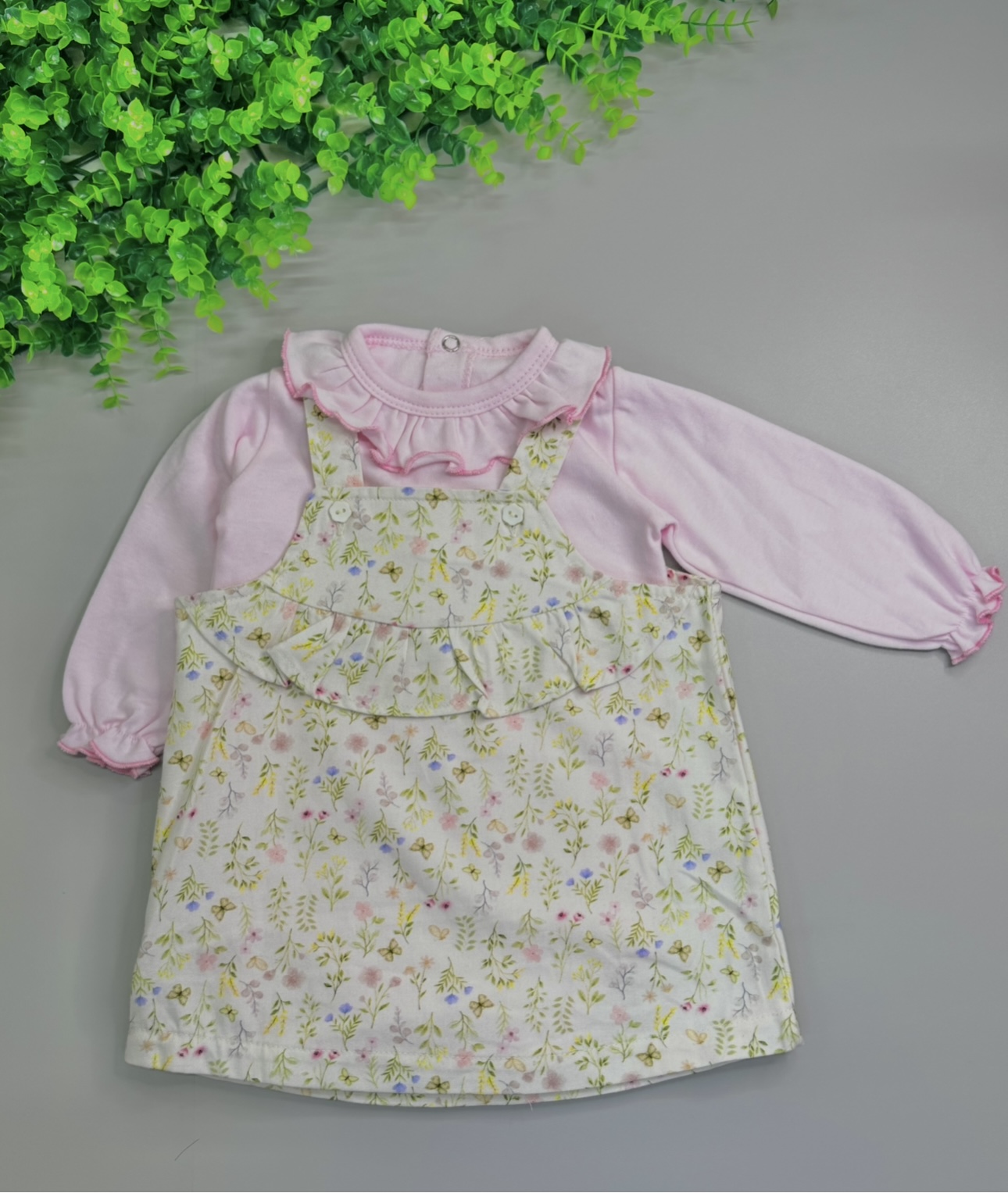 Jardineira Flor Tilly Baby| TAM: M - Imagem 2