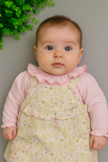 Jardineira Flor Tilly Baby| TAM: M