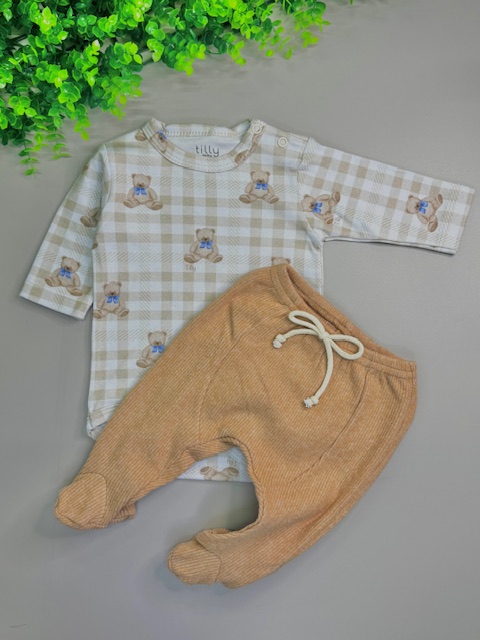 Conjunto Body + Calça Ursinho Tilly Baby| TAM: RN - Imagem 2