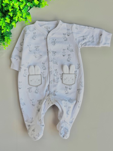 Macacão unissex suedine premium coelhinho – Tilly Baby