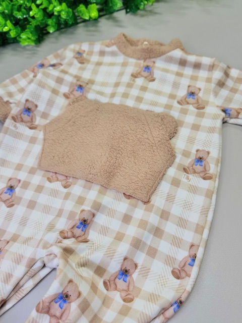 Macacão Plush com ursinho ted – RN-Tilly Baby - Imagem 3