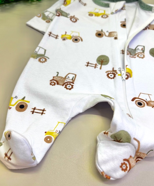 Macacão ziper trator menino RN– Tilly Baby - Imagem 5