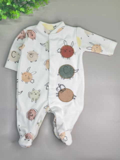 Macacão Plush amiguinhos unissex– RN- Tilly Baby