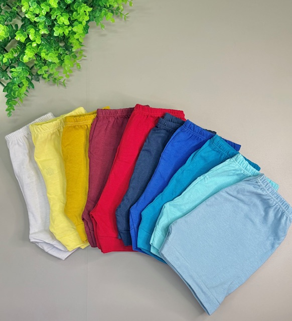 4 bermudas algodao-kit 4 peças - Cores sortidas